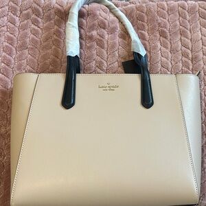 Kate Spade Tan and Black Satchel